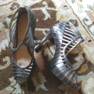 Talbot's metallic stillettos